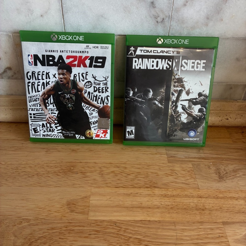 XBOX One NBA2K19 and Rainbow Six‎ Seige